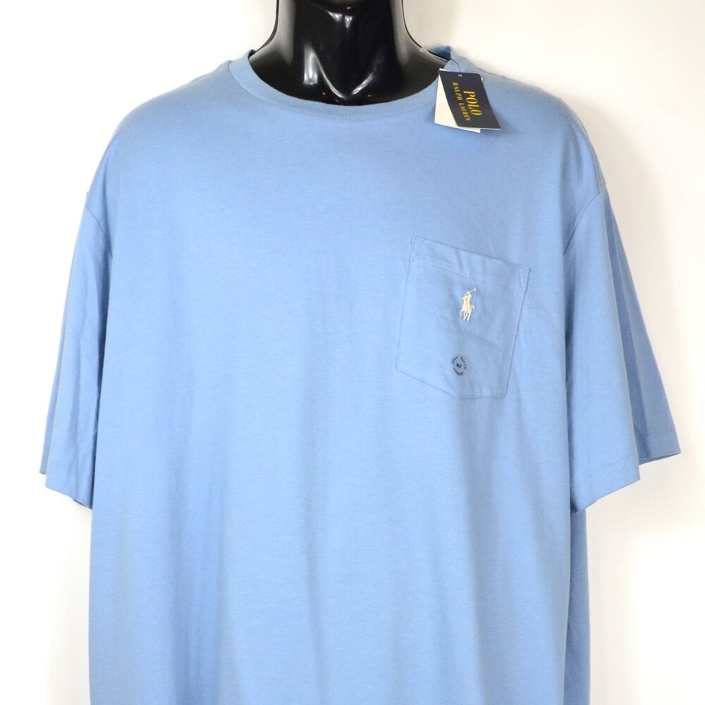 Polo Ralph Lauren Men's Size XLT Light Blue Crew Neck T Shirt NWT